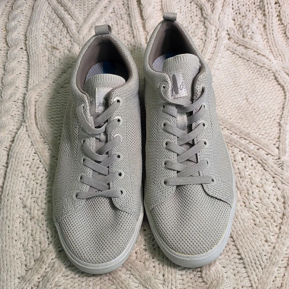 Johnnie-O TechKnit Sneakers Grey Tech Knit Mens 10.5 Excellent