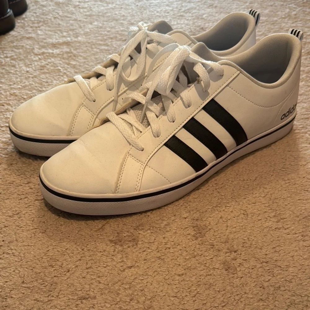 Adidas White and Black Classic Sneakers