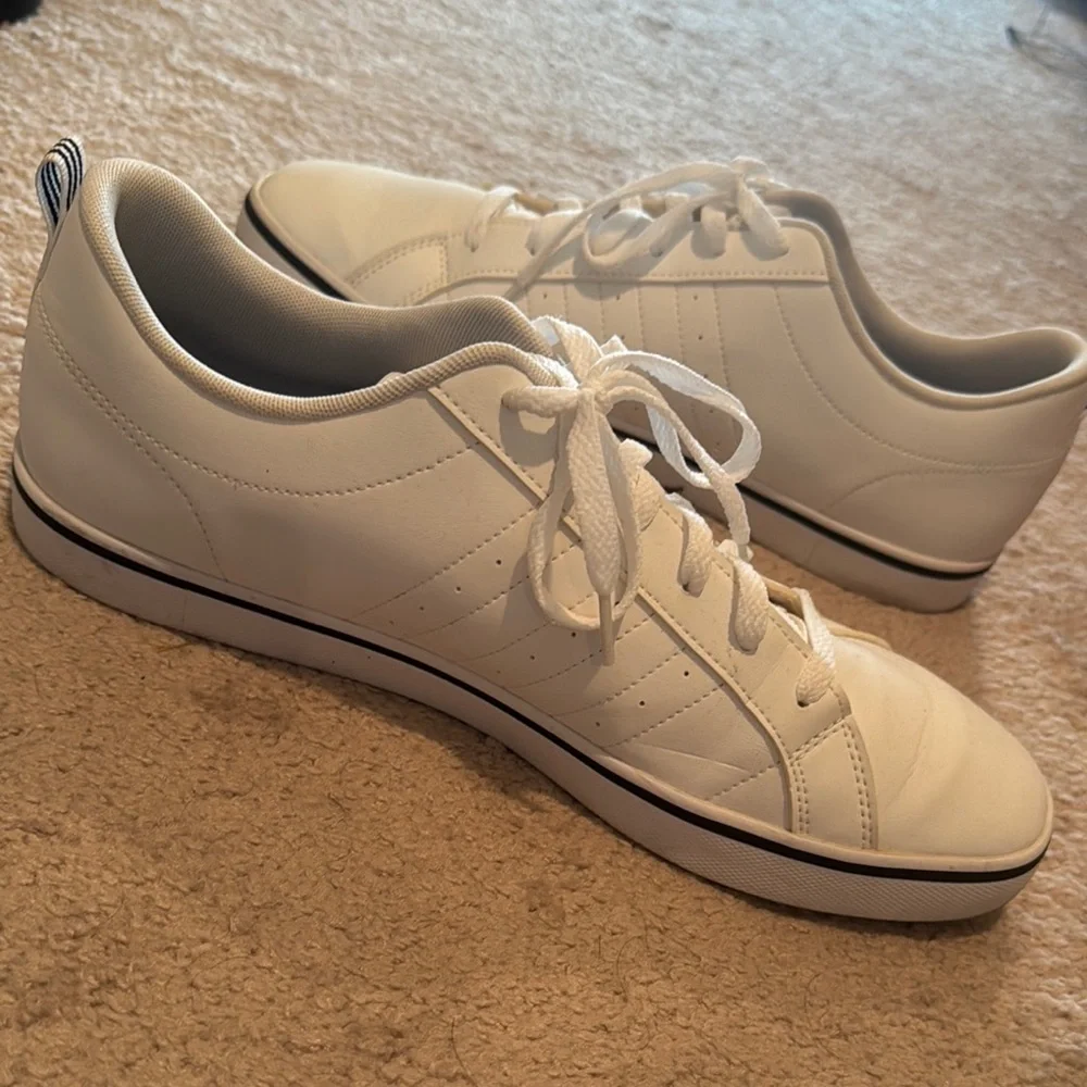 Adidas White and Black Classic Sneakers