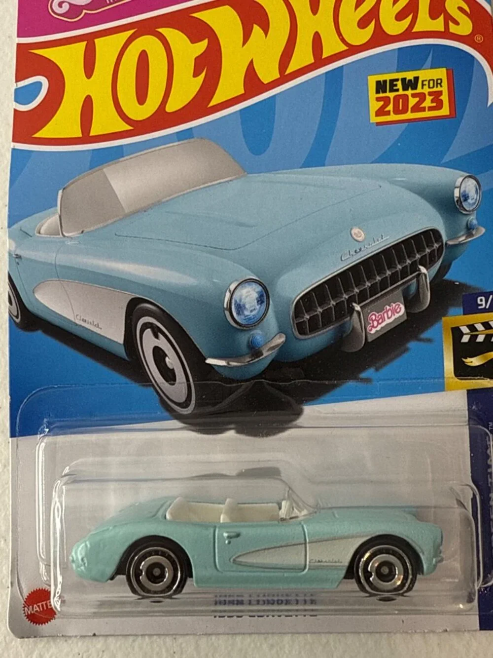 Hot Wheels 1956 Corvette Barbie Screen Time 9/10 2023 Diecast Car