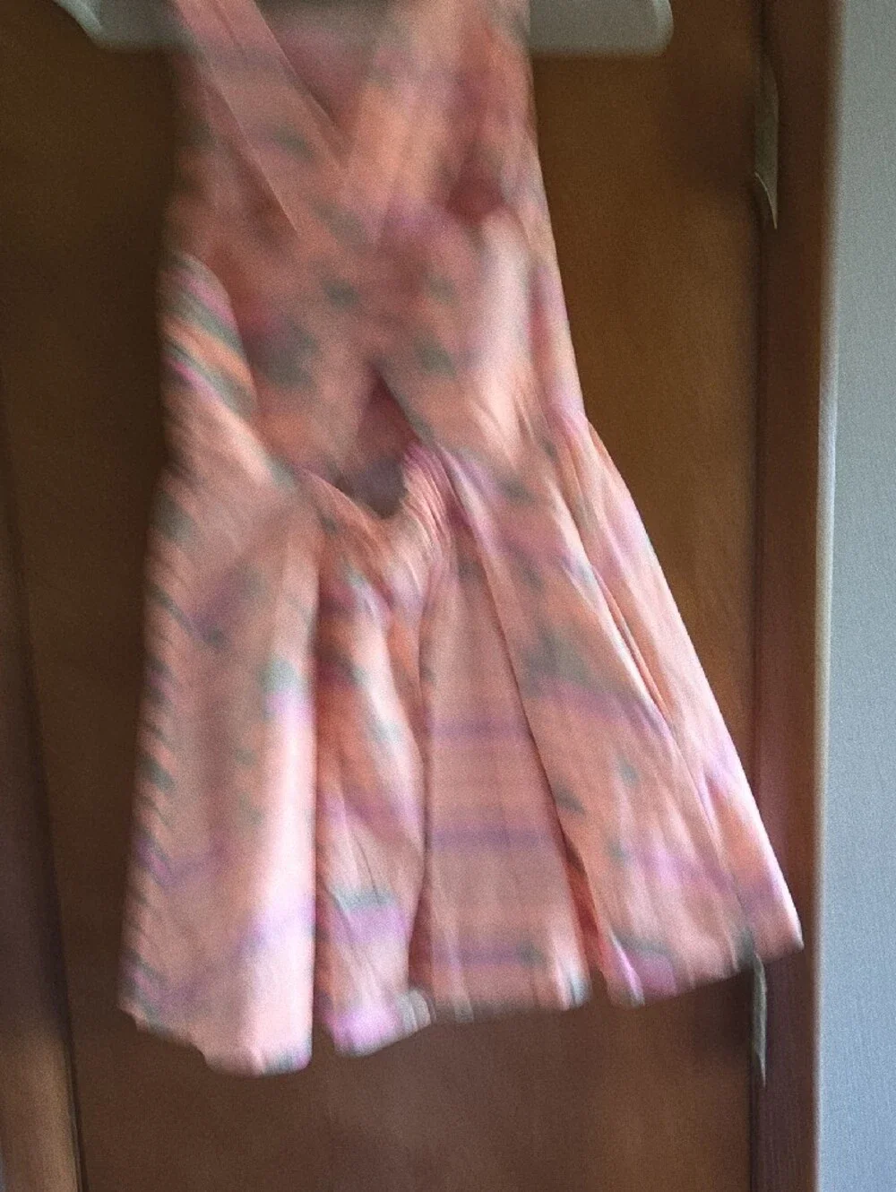 kate spade Pink and Coral Striped Sleeveless Casual Dress