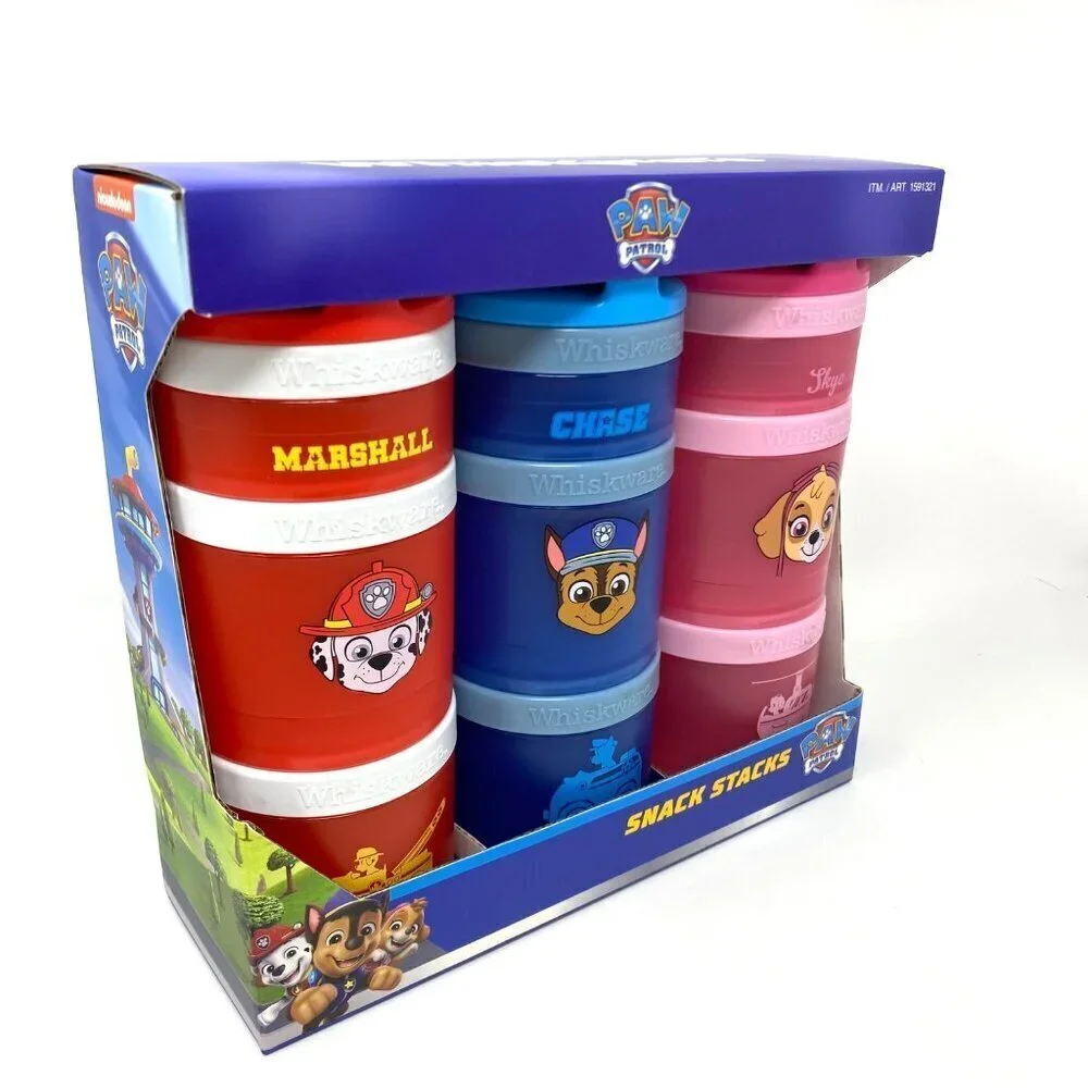 Whiskware Bluey Or Paw Patrol Snack Containers On The Go Kids Toddler Twist Lock
