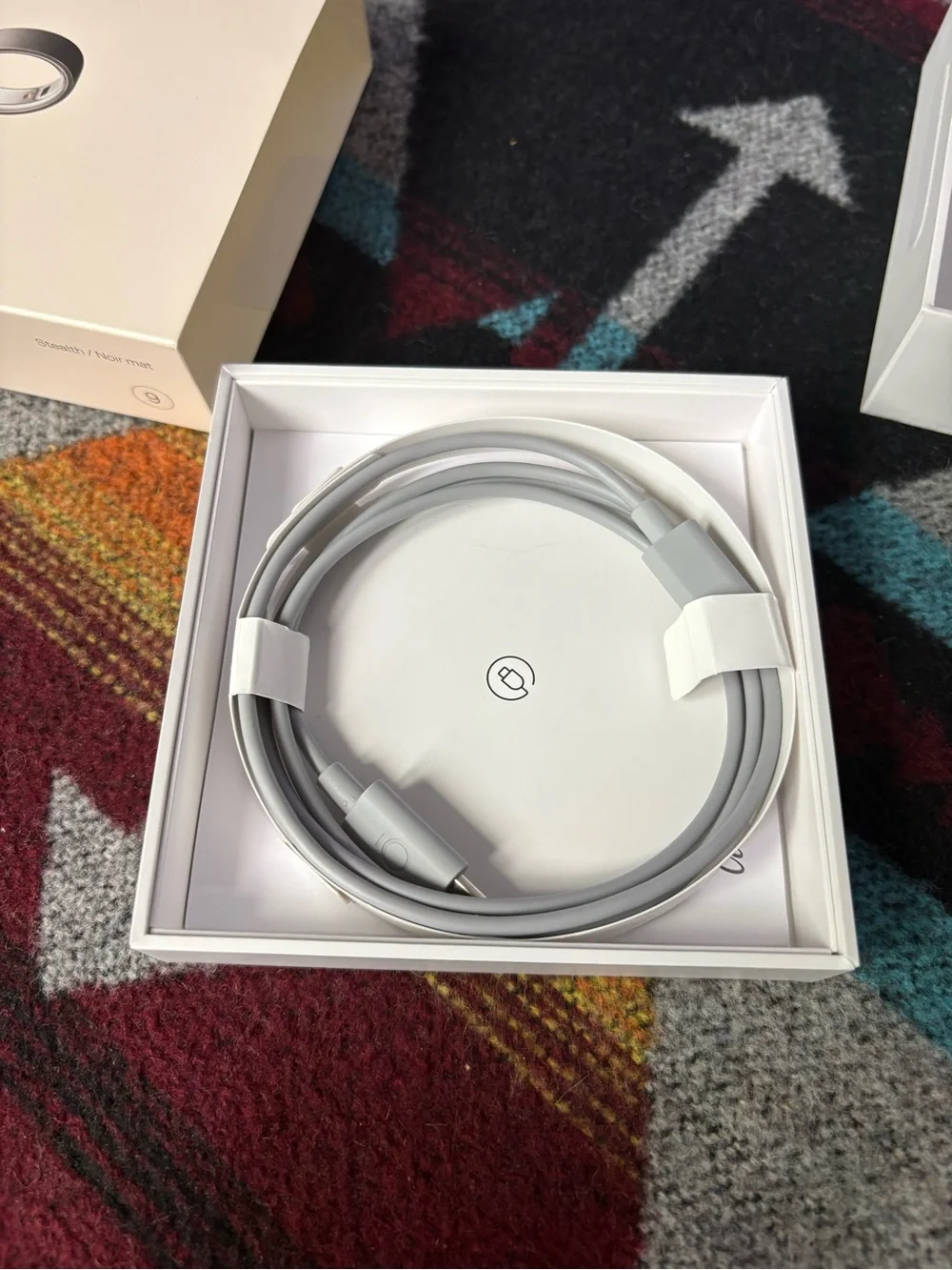 Oura fine charging shown