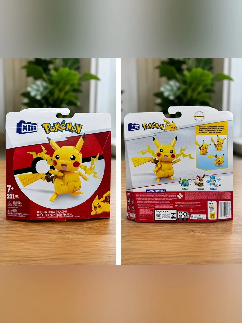 Pikachu Build & Show Figure - Yellow Pikachu Pokemon
