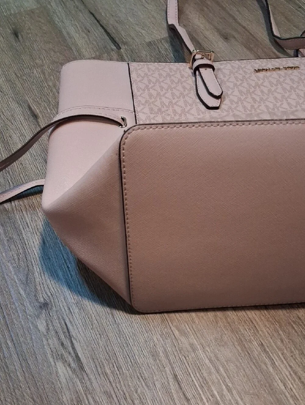 Michael Kors Blush Logo Tote with Gold Hardware