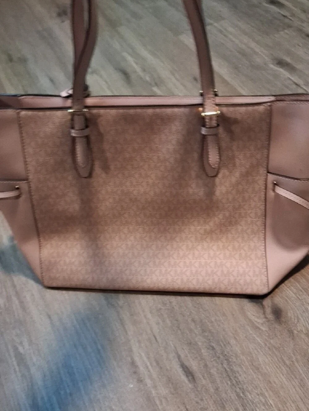 Michael Kors Blush Logo Tote with Gold Hardware