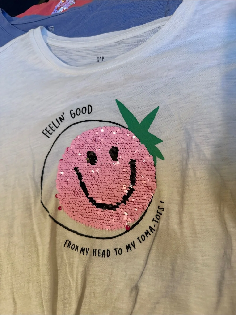 GAP KIDS set of 3 interactive colorful  t-shirts size L
