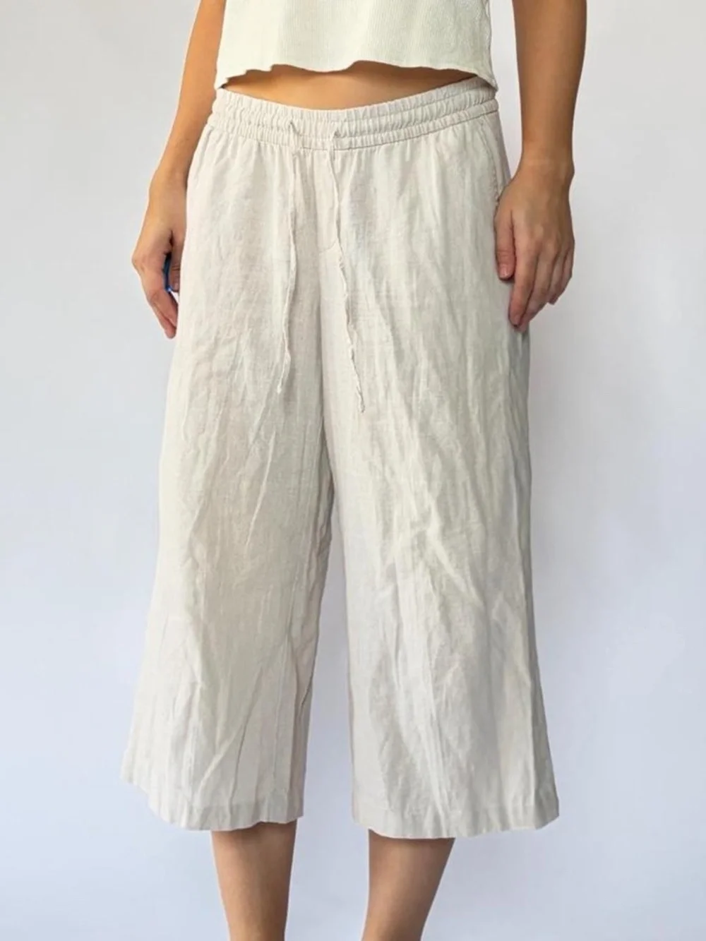 H&M linen capris