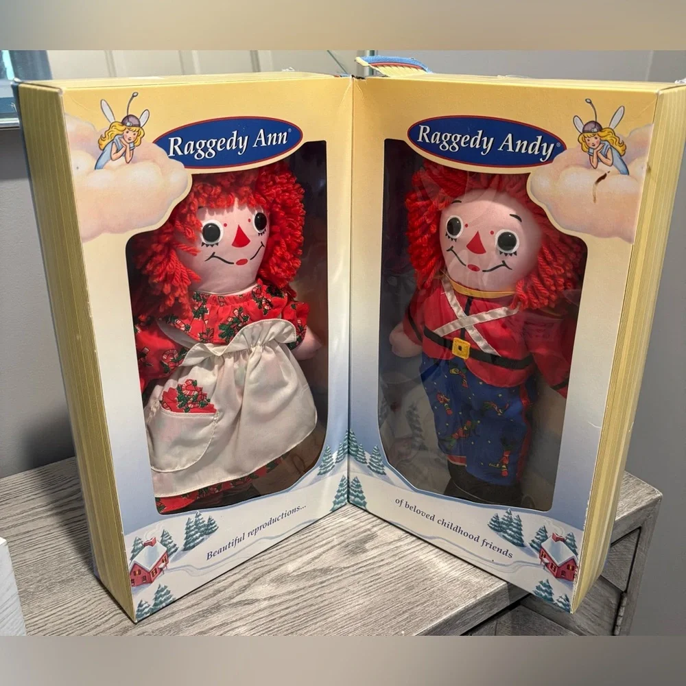 Vintage Raggedy Ann & Andy Dolls Special Holiday  Edition 1997 By Johnny Gruelle