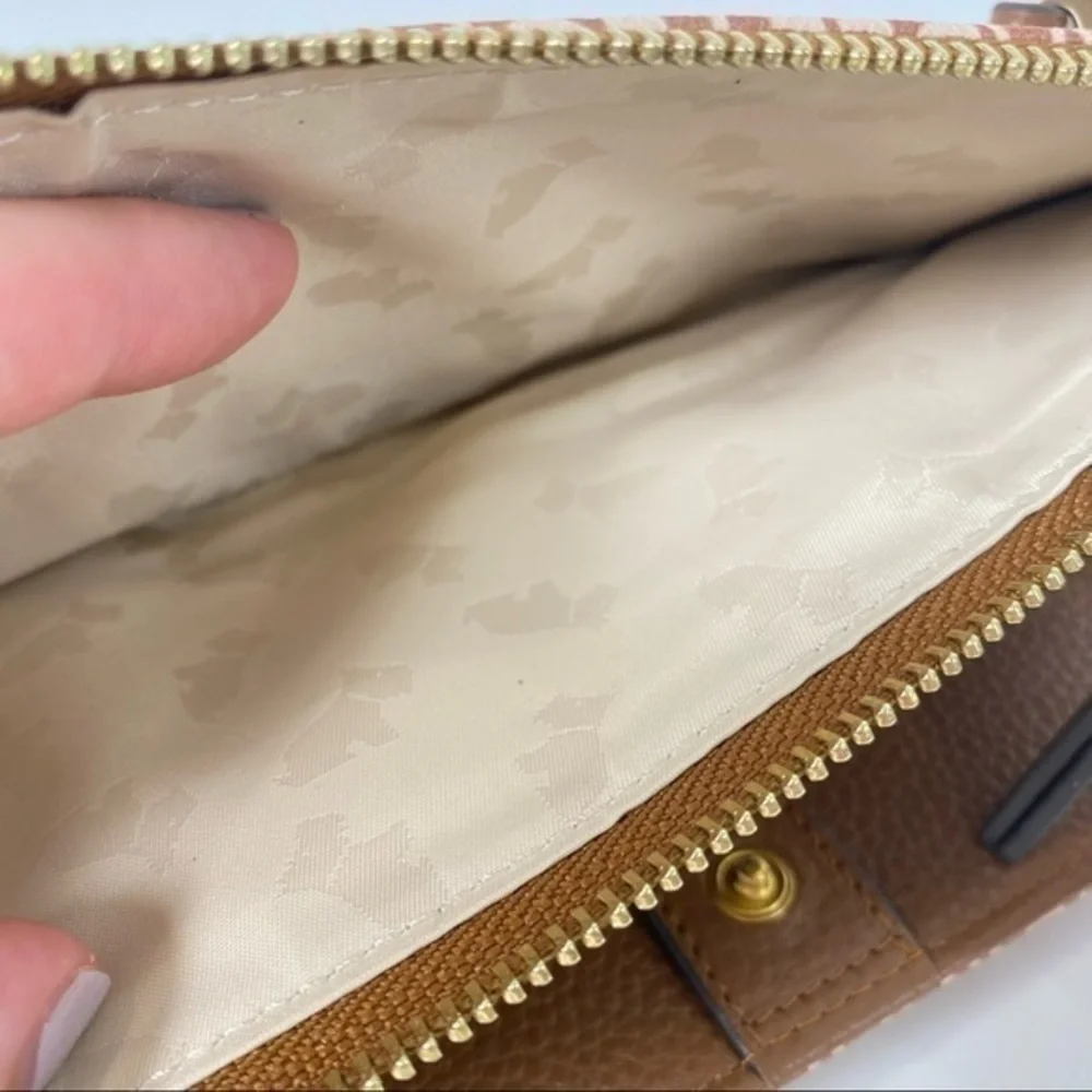 Radley London Bifold Leather Wallet Signature Lettering Print in Brown
