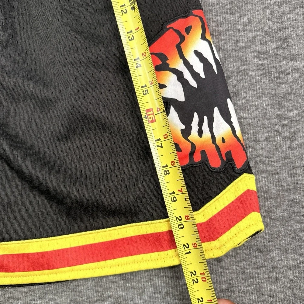 Chalk Line Street Sharks Retro Shorts Mens 3XL Black Yellow Red Mattel NWT