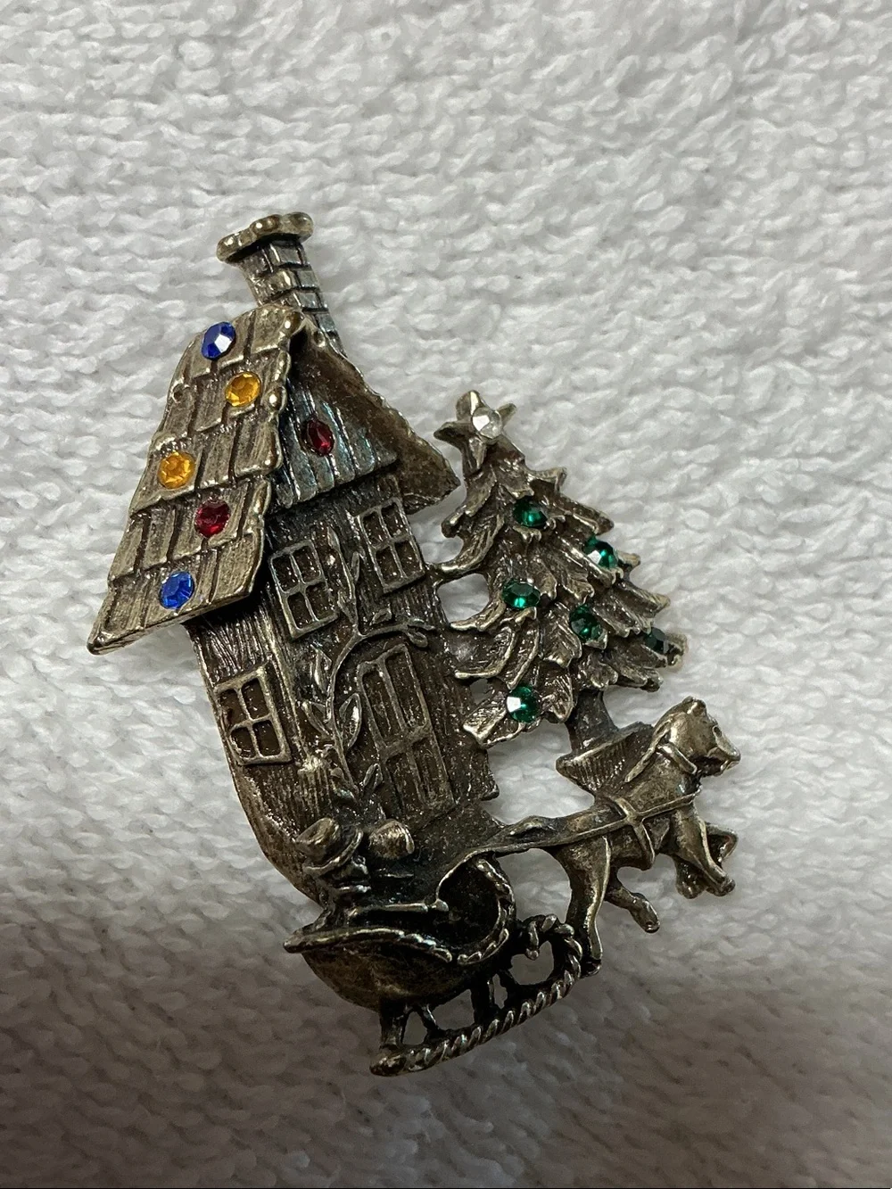 Unmarked charming silver