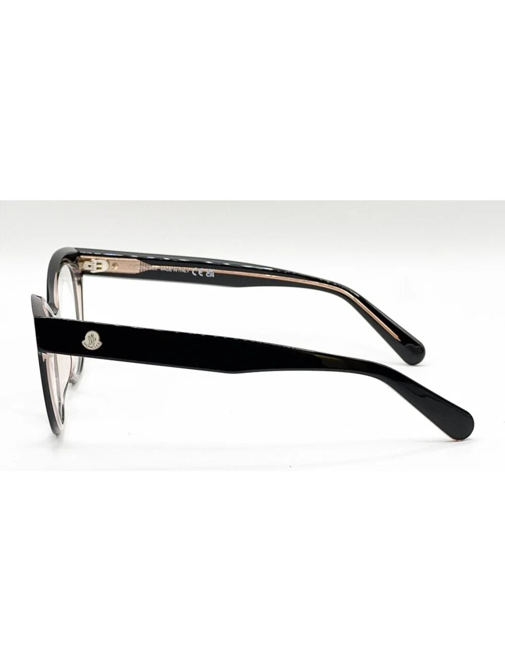 Moncler ML 5142 003 Black Cat Eye Authentic Eyeglass Frames 53-17-140