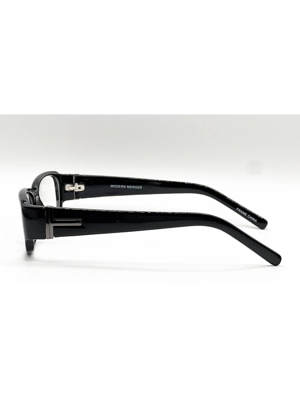 Modern Merger Black Gunmetal Full Rim Authentic Eyeglass Frames 56-15-135