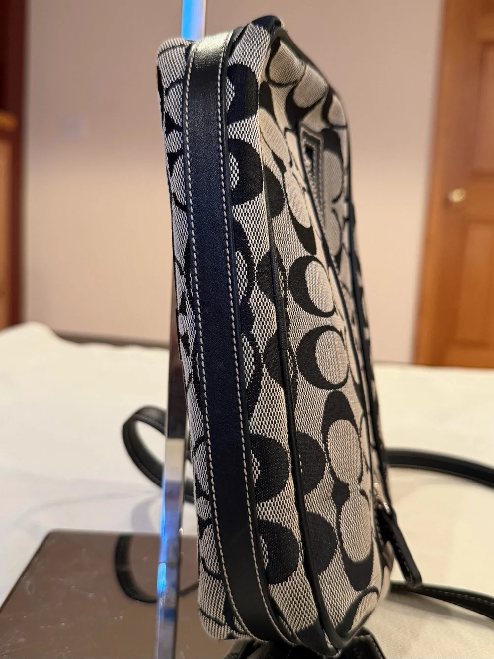 Coach sleek black