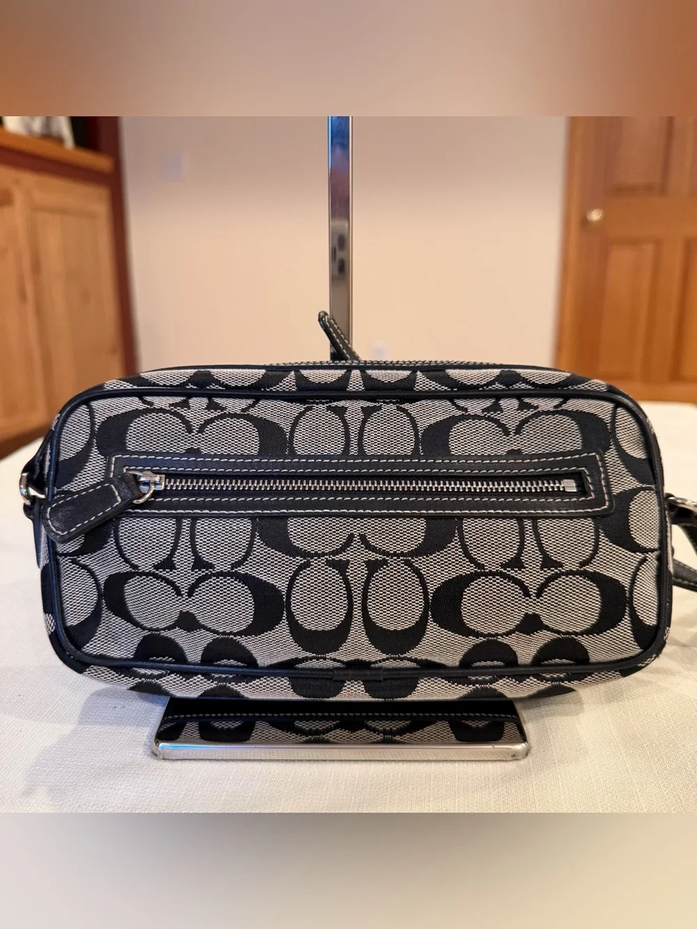 Coach sleek black
