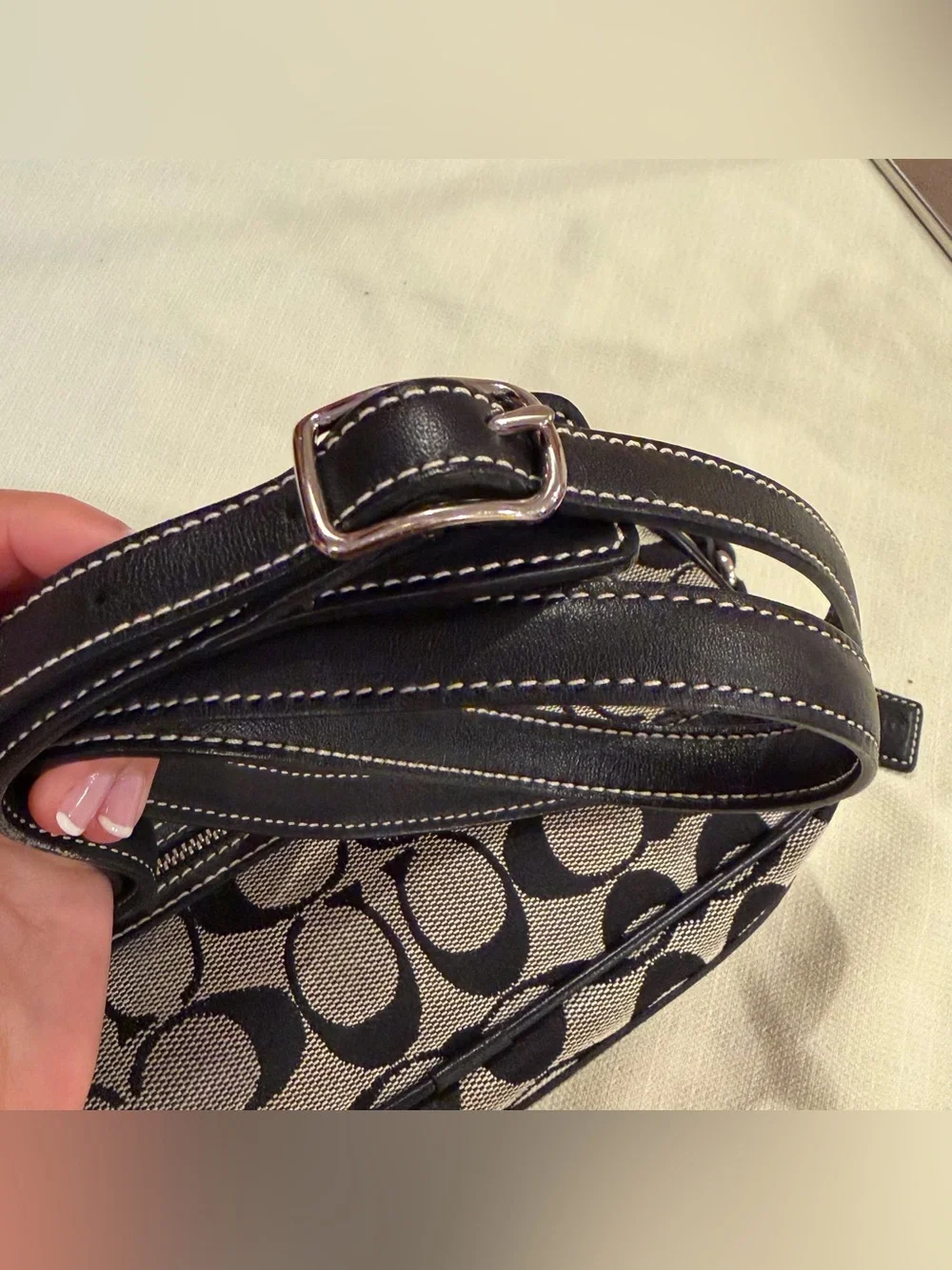 Coach sleek black