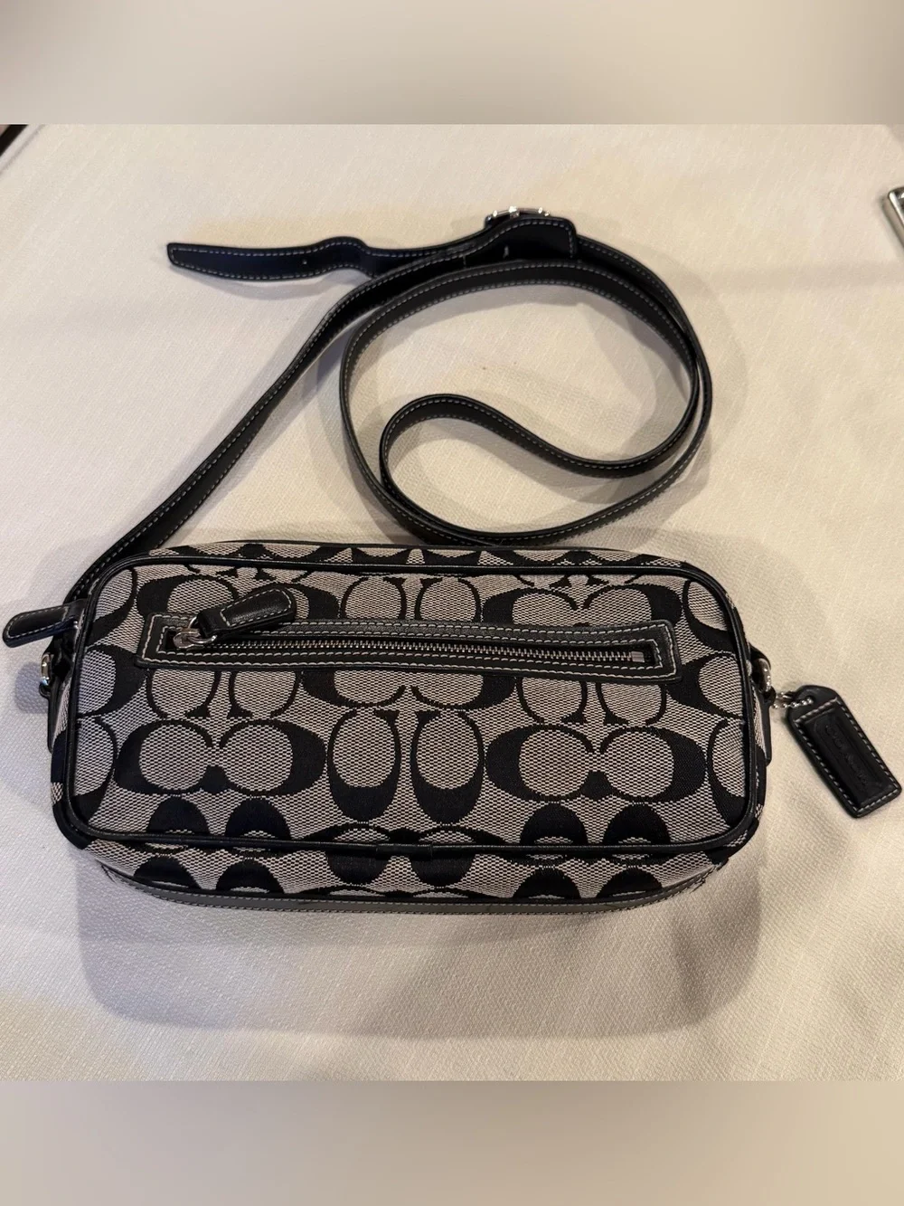 Coach sleek black