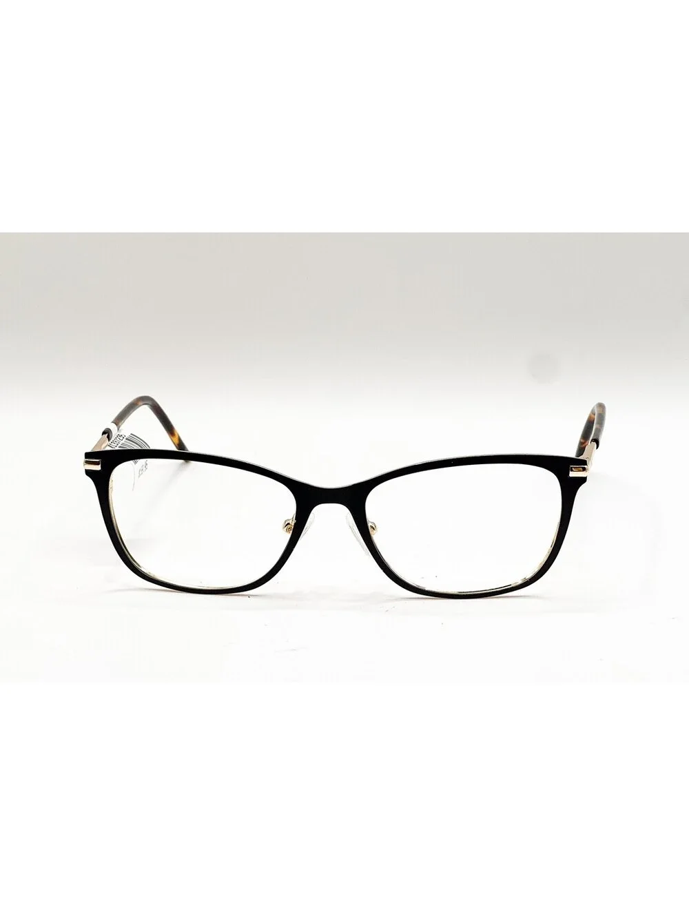 Chelsea Morgan CM 8000 BK Black Gold Cat Eye Authentic Eyeglass Frames 53-17-140
