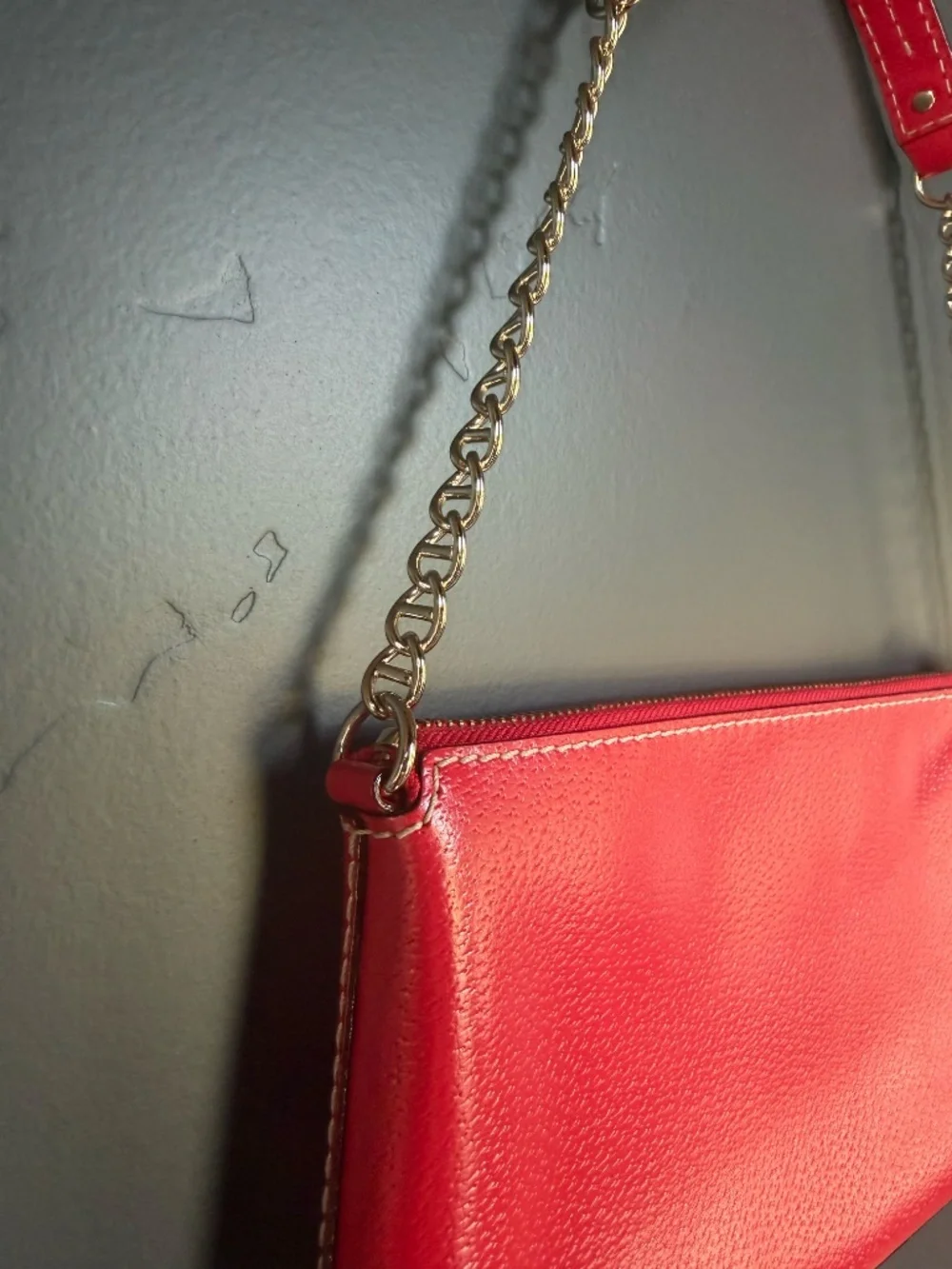 Kate Spade New York Wellesley Byrd Shoulder Bag Empire Red Pebbled Leather NWOT