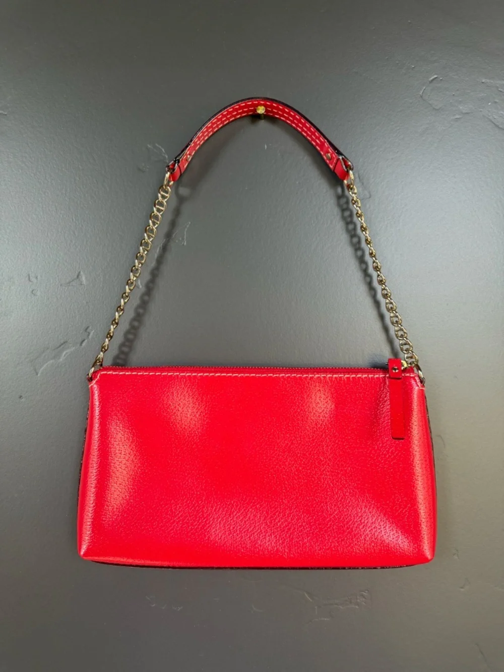 Kate Spade New York Wellesley Byrd Shoulder Bag Empire Red Pebbled Leather NWOT