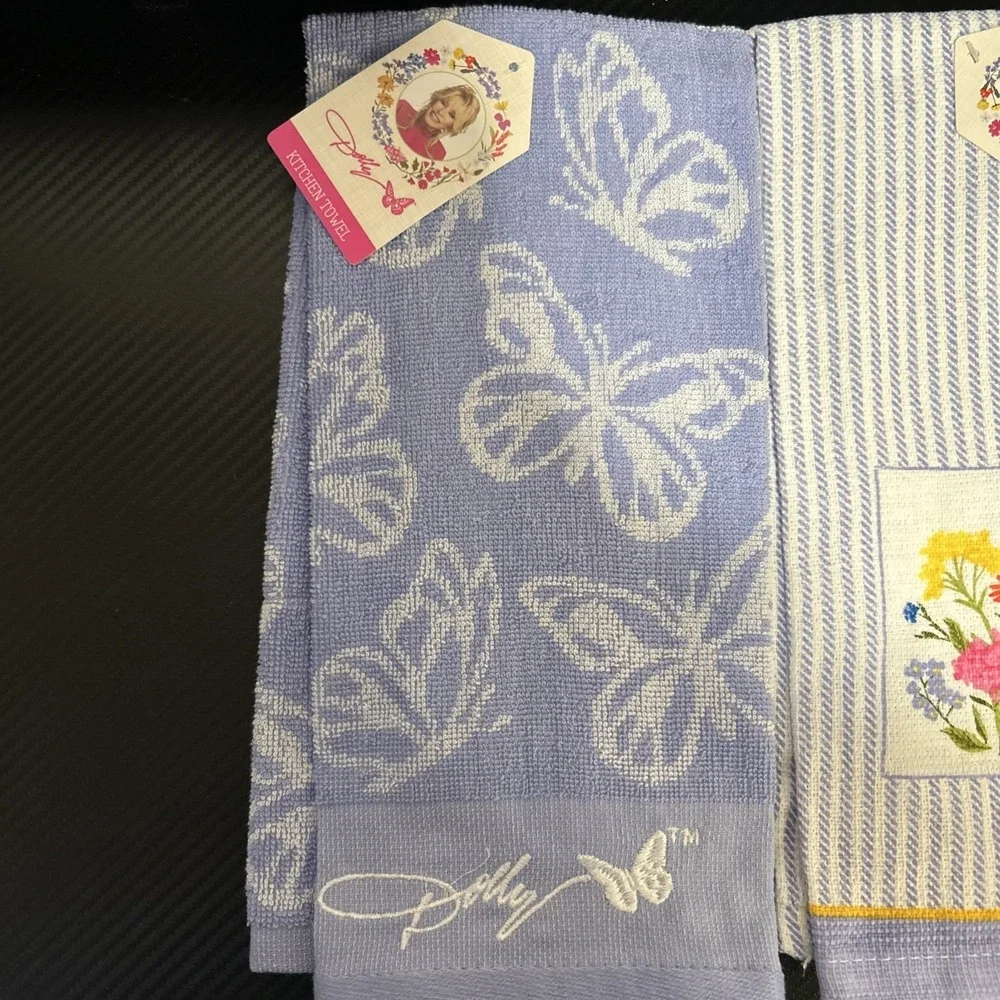 New Dolly‎ Parton Wildflower Spring Collection Kitchen Towels & Dish Clothes