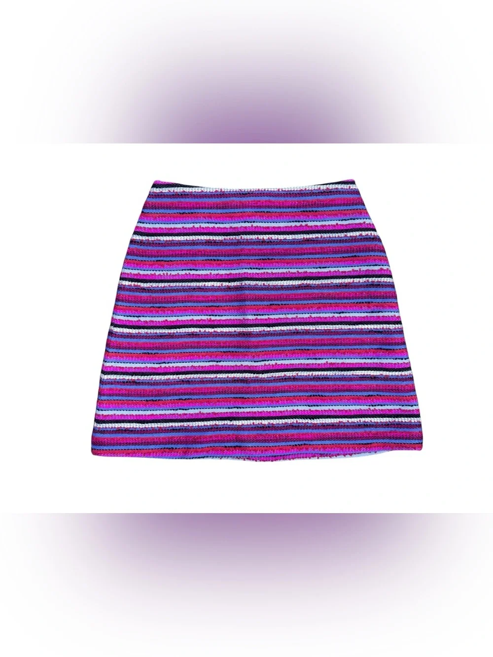 Kate Spade New York Tweed Textured Mini Skirt Size 6 Pink Multicolor