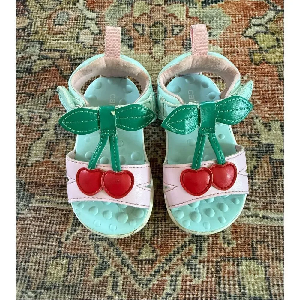 Carter’s Cherry Sandals - Baby Girl size 3.5 / 4