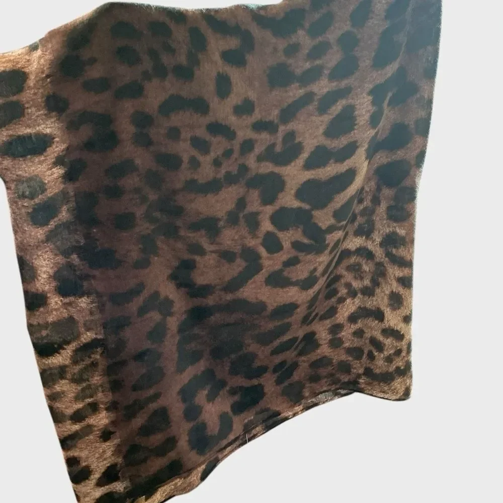 Kendall & James Leopard Print Viscose Scarf Wrap Shawl NWT