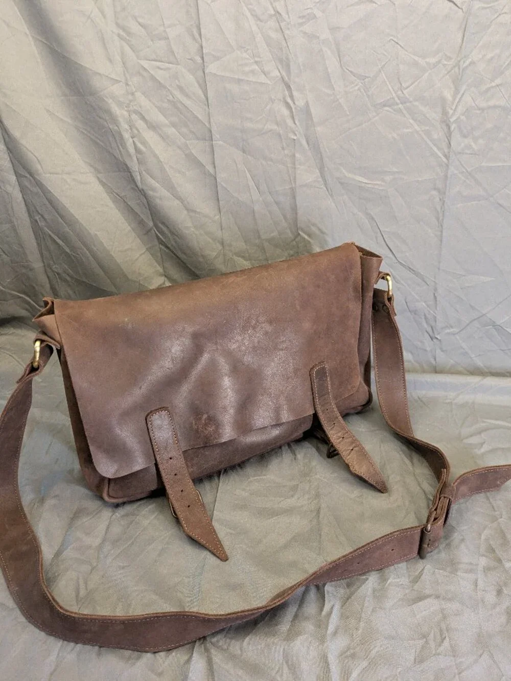 Leather Messenger/Laptop Bag