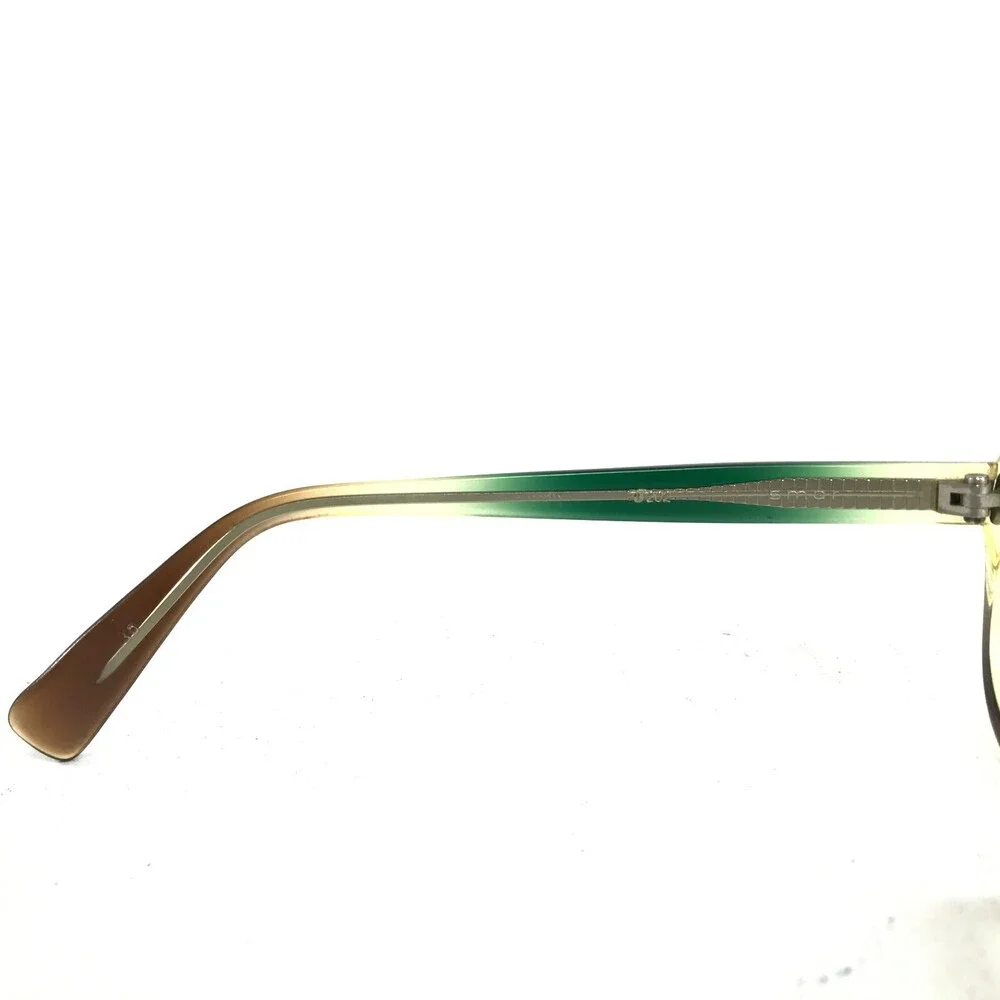 Rodenstock J 202 Eyeglasses Frames Brown Green Round Clear Thick Rim 54-16-130