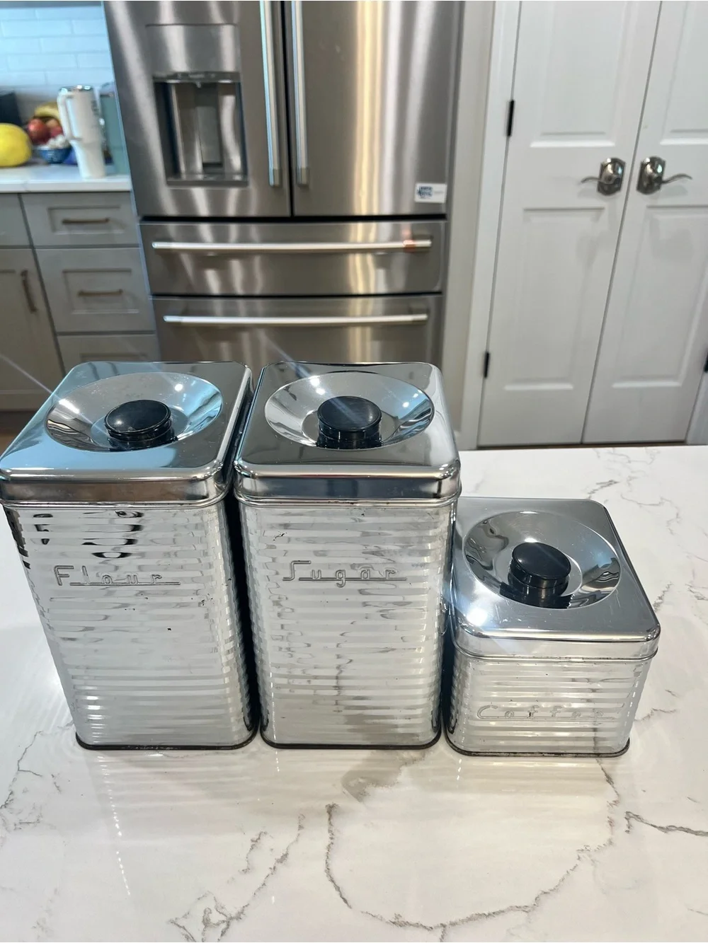 N/A modern metal flour