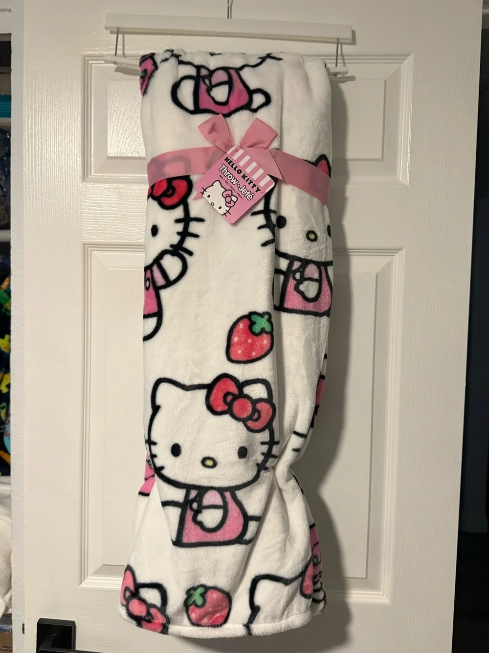 Hello Kitty Strawberry Throw Blanket