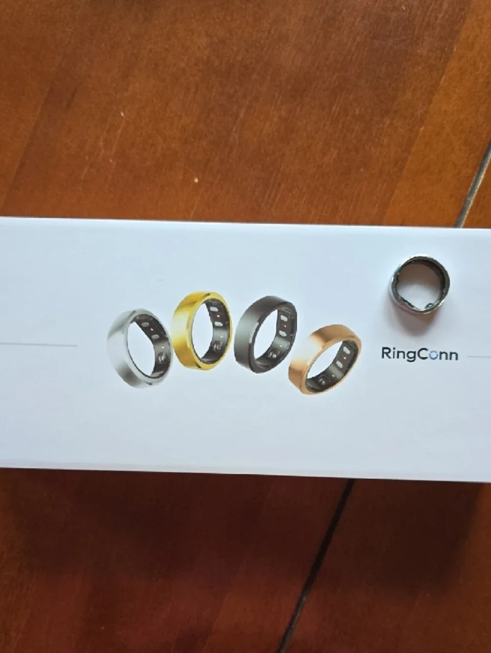 RingConn Gen 2 Ultra-Thin Silver Smart Ring Size 9- Activity & Sleep Tracker