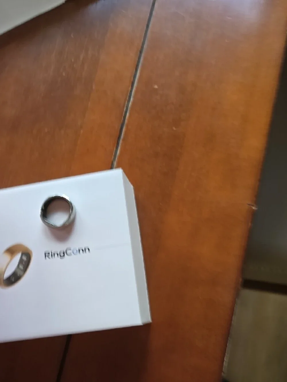 RingConn Gen 2 Ultra-Thin Silver Smart Ring Size 9- Activity & Sleep Tracker