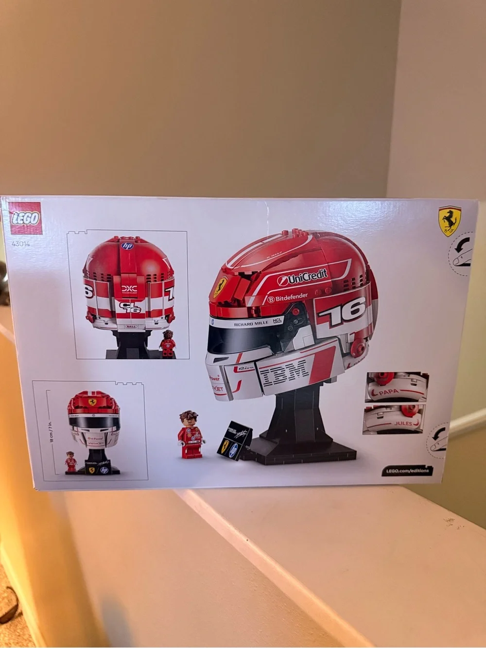 Lego collectible helmet