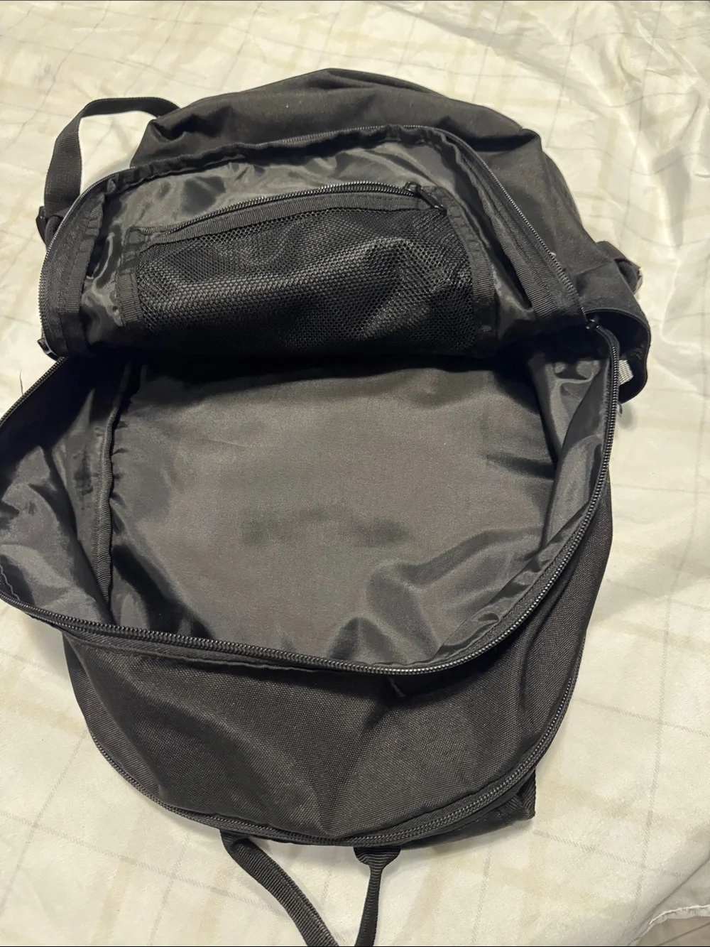 Jordan Black Men's Backpack with Mesh Organizer Pocket