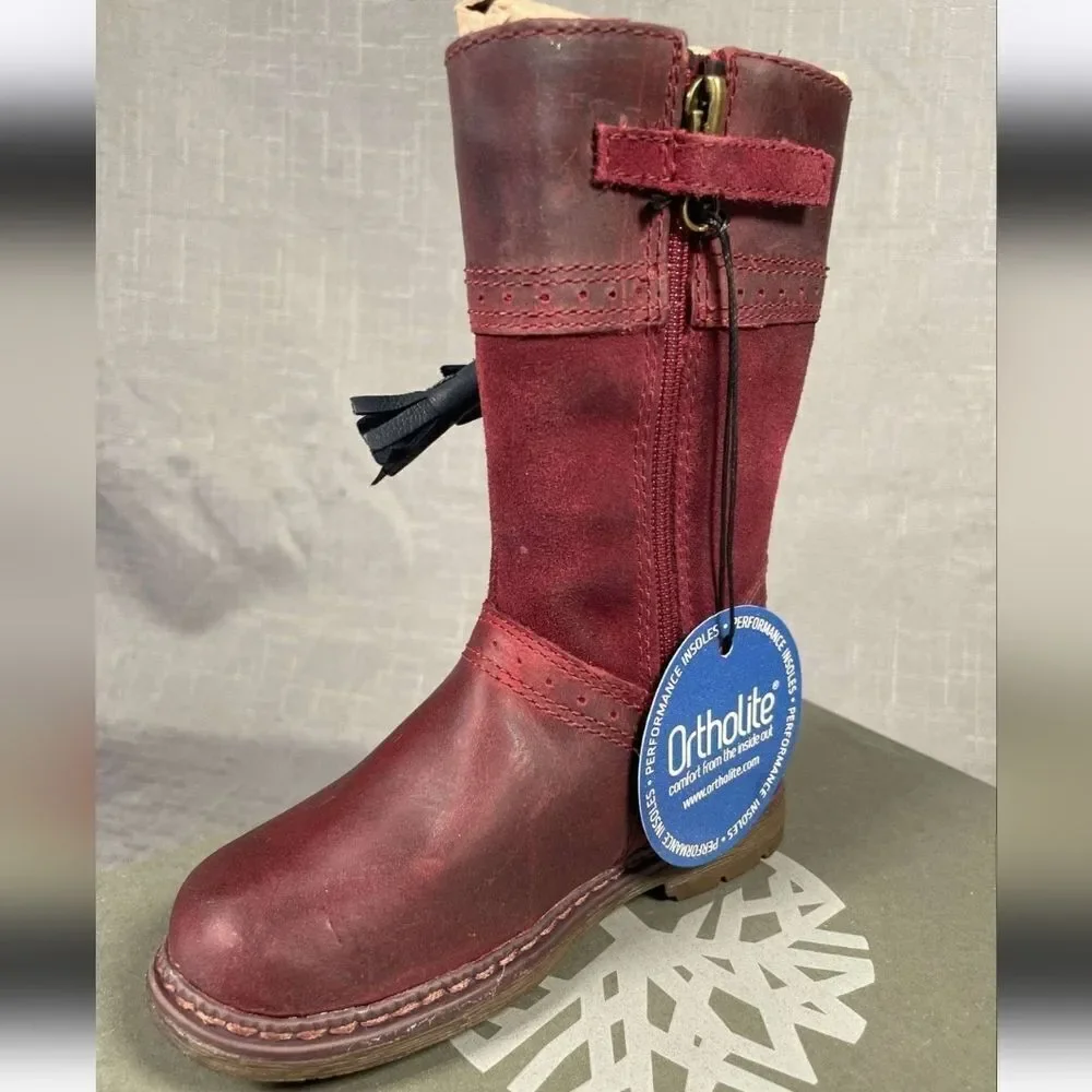 Timberland Toddler 6 Burgundy Boots New