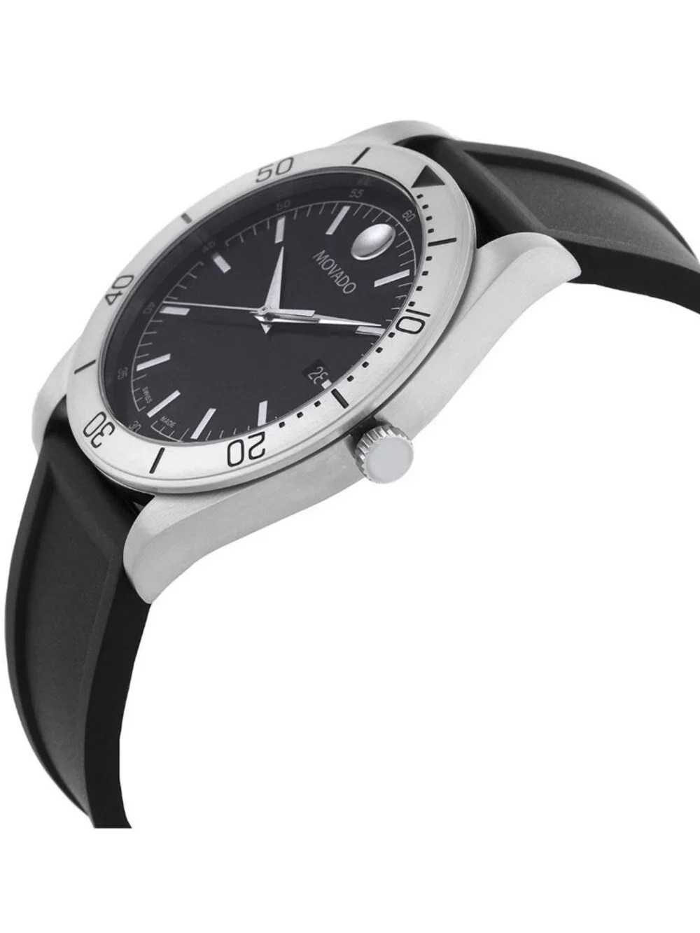 NWT Movado Sport Quartz Black Dial Men's Watch 607989