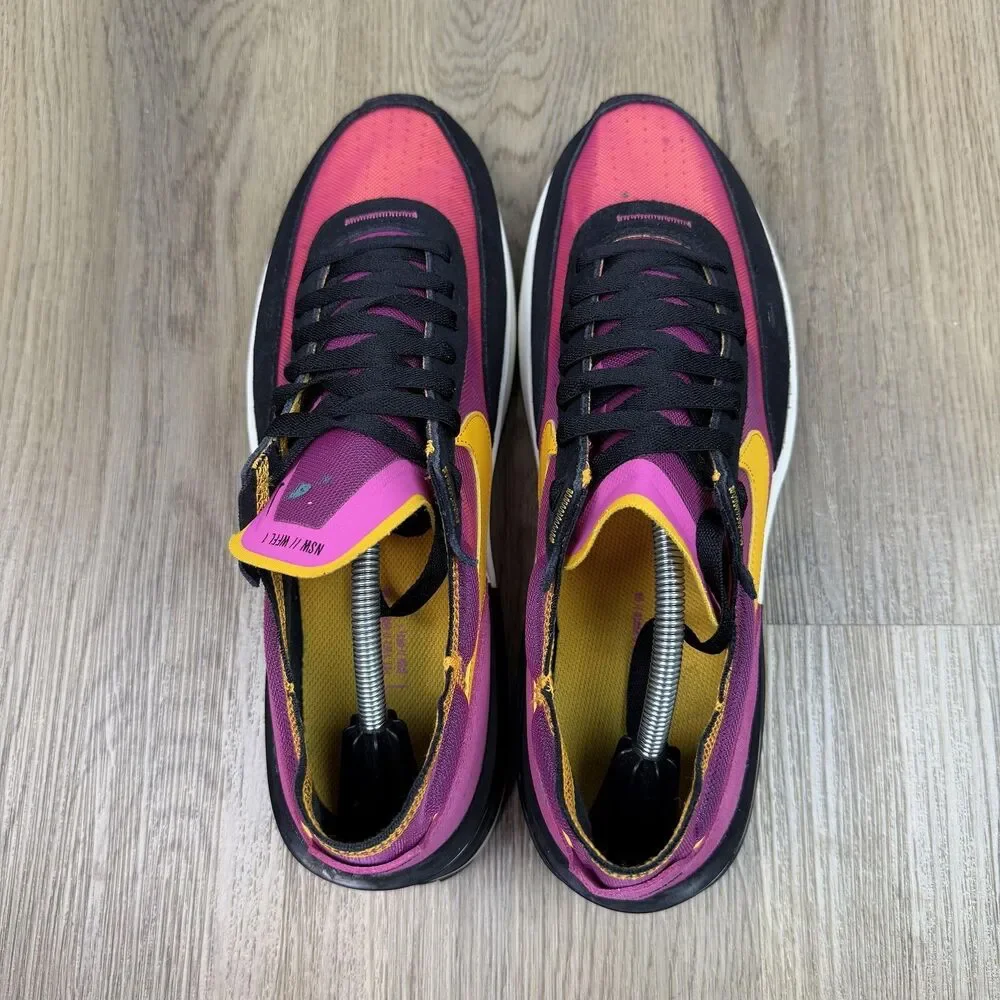 Nike Waffle One Shoes Mens Size 12 Pink Orange Yellow Mesh DA7995-600 Sneakers