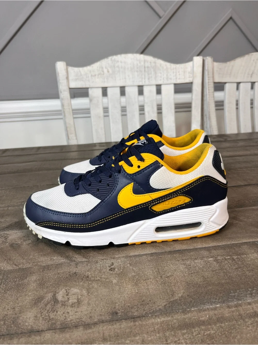 Nike Air Max 90 'Dunk From Above' Maize Michigan Mens Sz 8