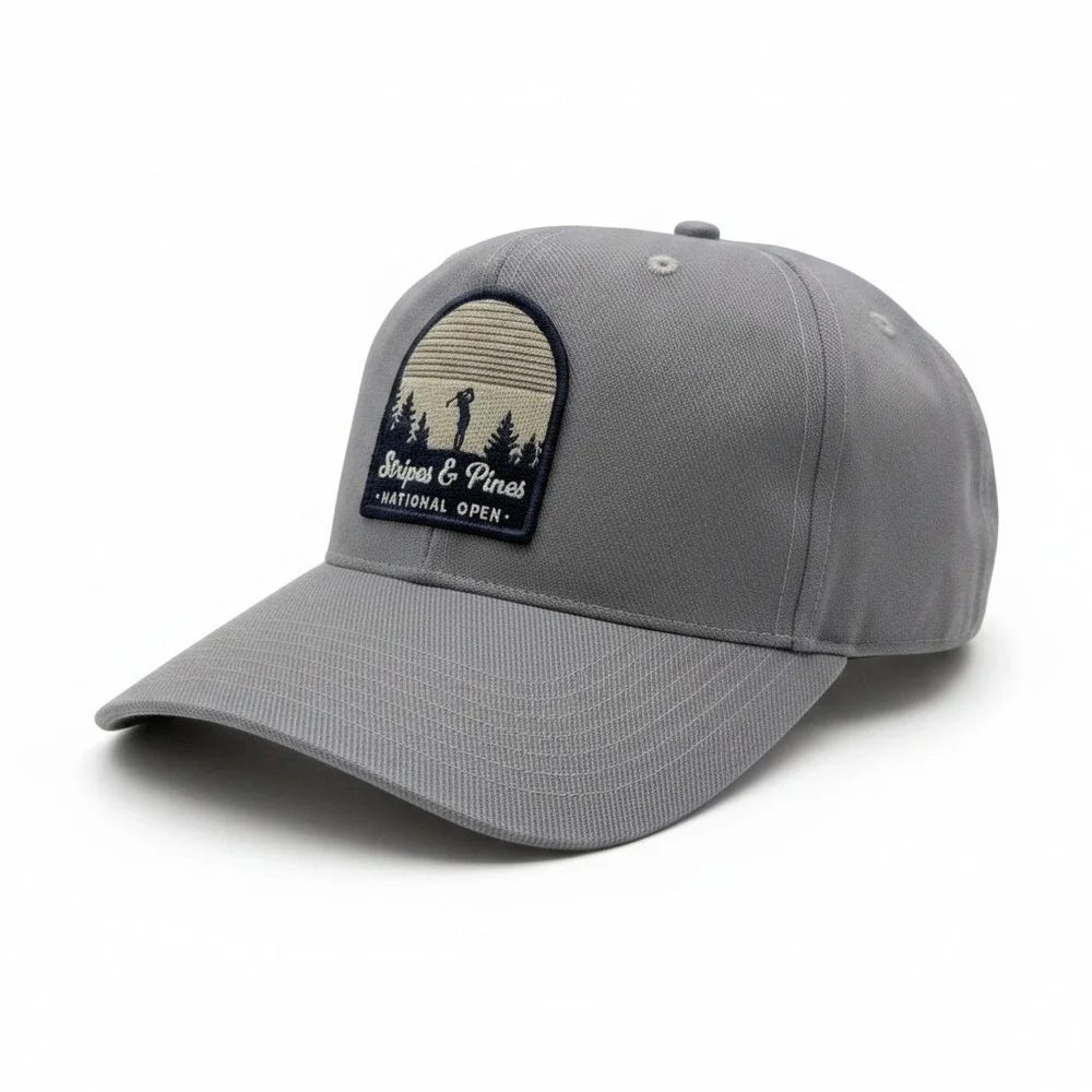 Adidas Golf Stripes & Pines National Open Snapback Hat Grey LGREYH JX2337 OSFM