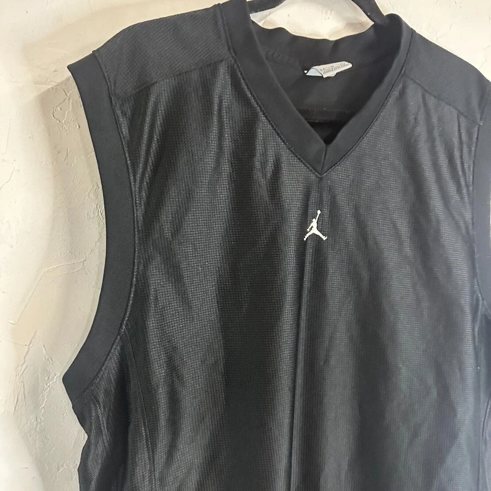 Jordan Vintage Mens Sleeveless Tank Top Mesh Athletic Gym Jersey Top Y2K XL
