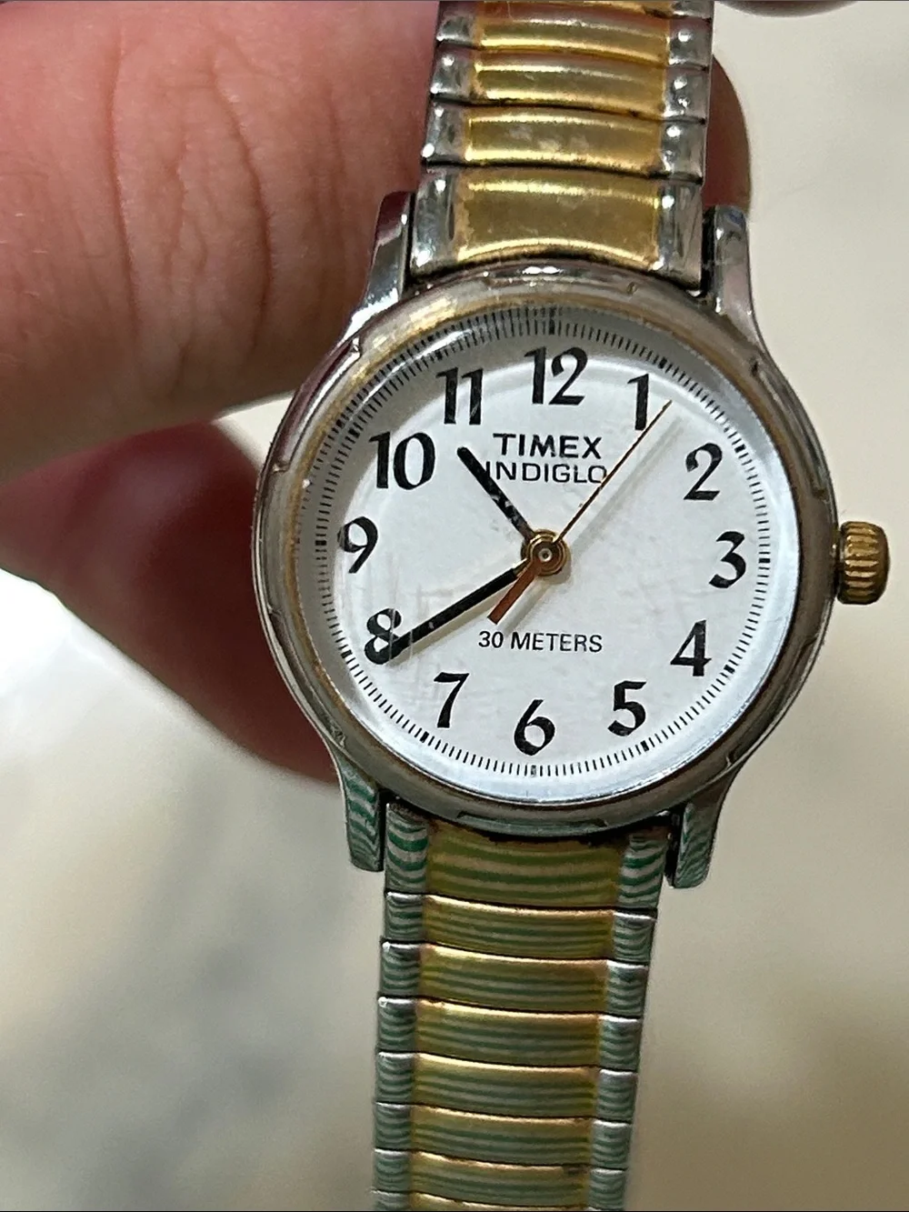 Timex Two-Tone Expansion Band Watch - White Dial