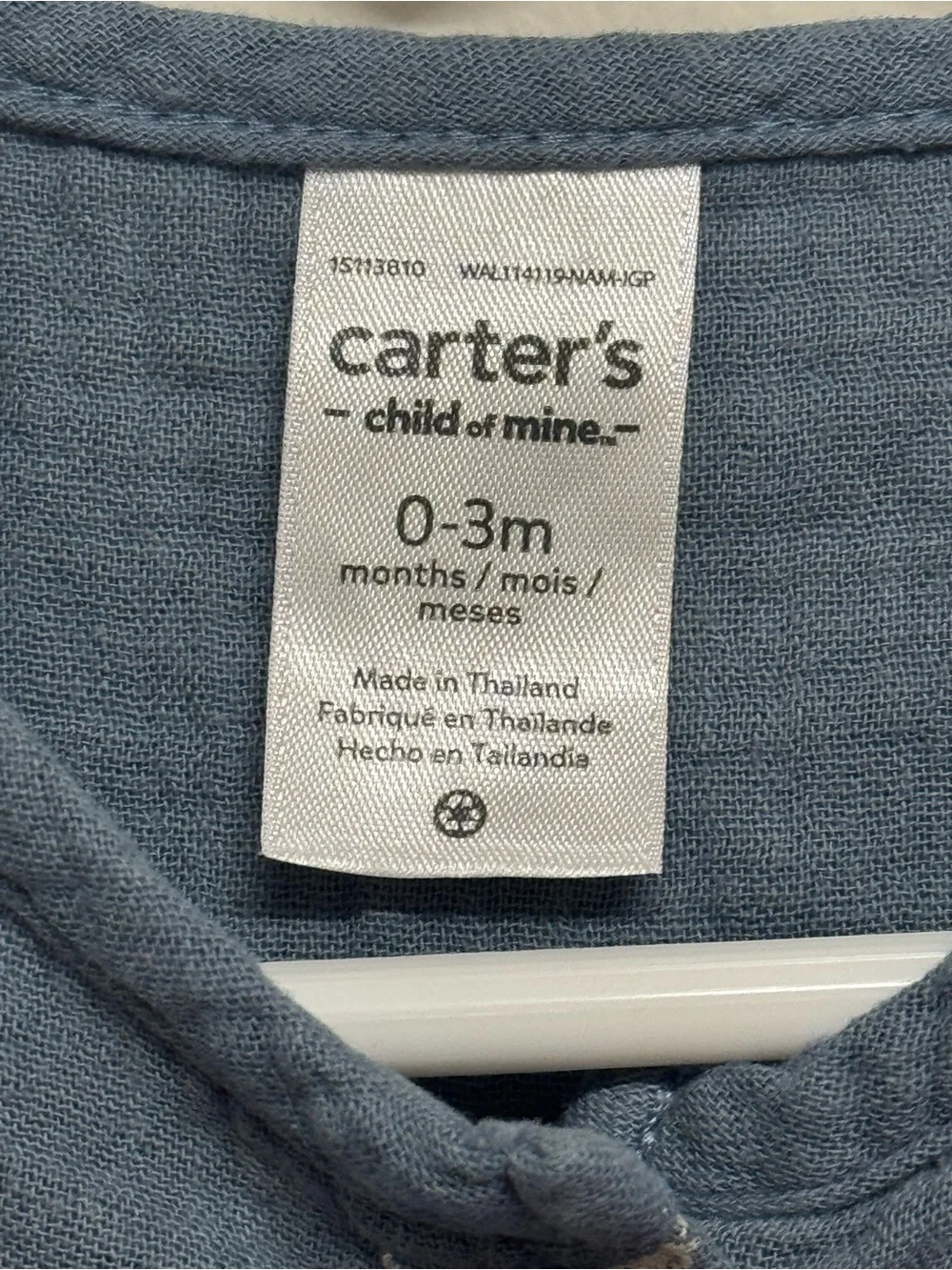 Carters months just washed