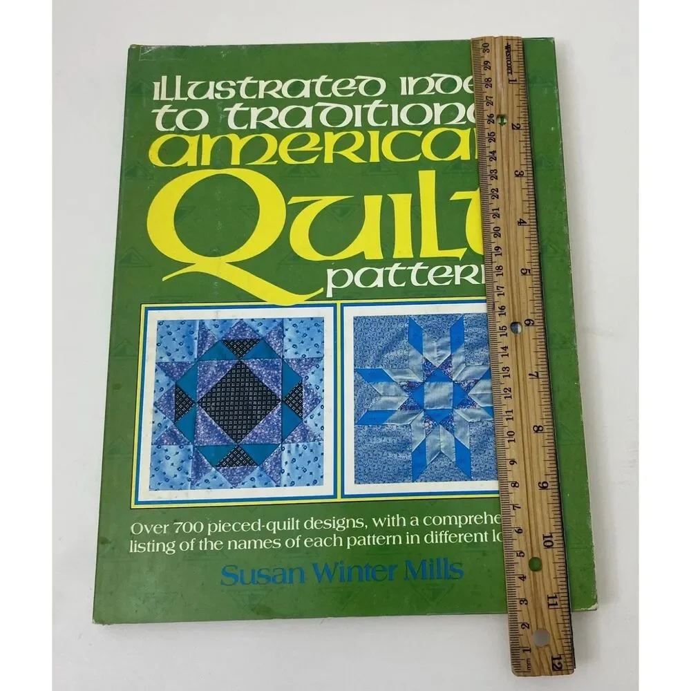 Illustrated Index Quilt Patterns Trad Amer Qu by Mills (Hardcover) VTG