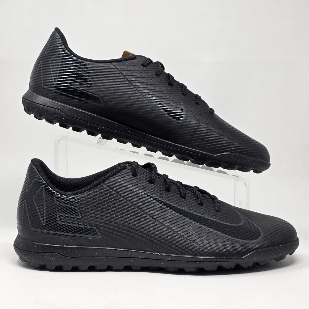 Nike Vapor 16 Club TF Men's Size 11.5 Black Deep Jungle Soccer Indoor Cleats NEW