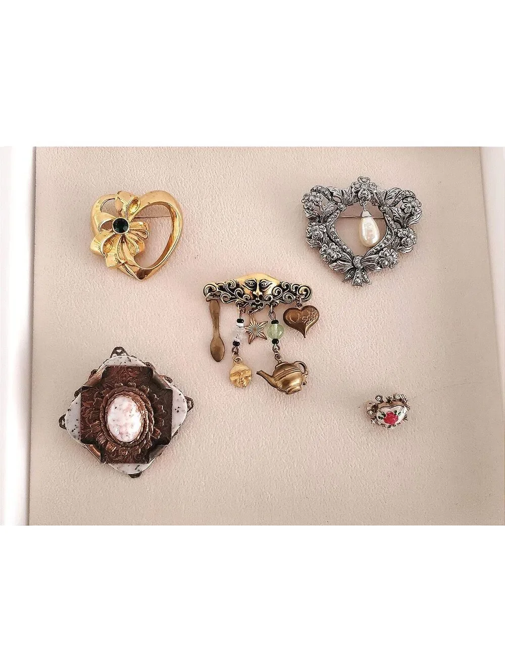 Vintage Brooch Lot of 5