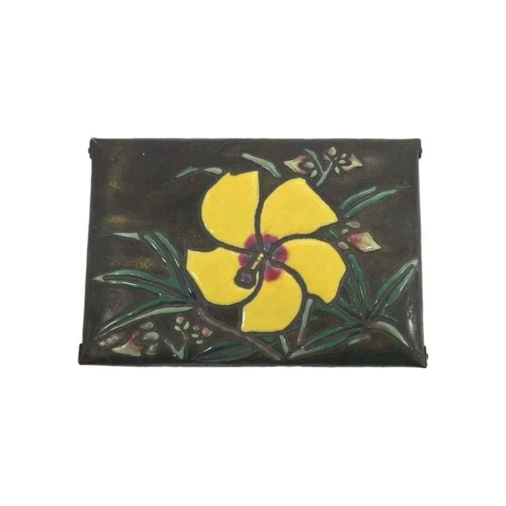 Fine Japanese Enameled Box with Handpainted Details - Signed, Pictured In Book