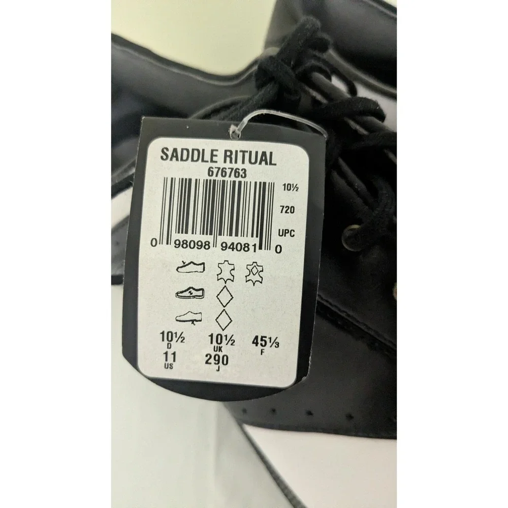 NWT Adidas Saddle Ritual Traditional Spike Golf Shoes 676763 White Black Size 11